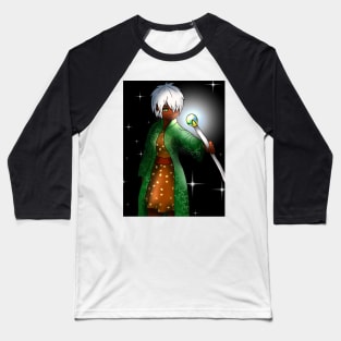 beautiful dark elf wizard for dnd and anime fans Baseball T-Shirt